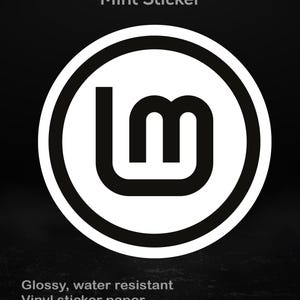 "Linux Mint Logo Aufkleber, glänzender Laptop Aufkleber für Programmierer &Linux-Fans, 5 Größen."