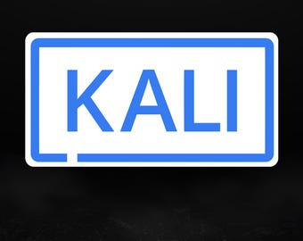 Kali Linol Aufkleber | Cybersicherheit Hacker Logo | In 5 Größen erhältlich