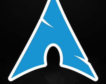 Adesivo Arch Linux / Logo Linux minimale / Decalcomania per laptop geek, 5 misure