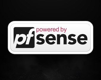 Powered by pfSense Sticker – Network Security, Sysadmin, Homelab Vinyl Decal