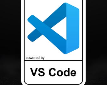 Powered by VS Code Sticker – narzędzie do tworzenia błyszczących winyli