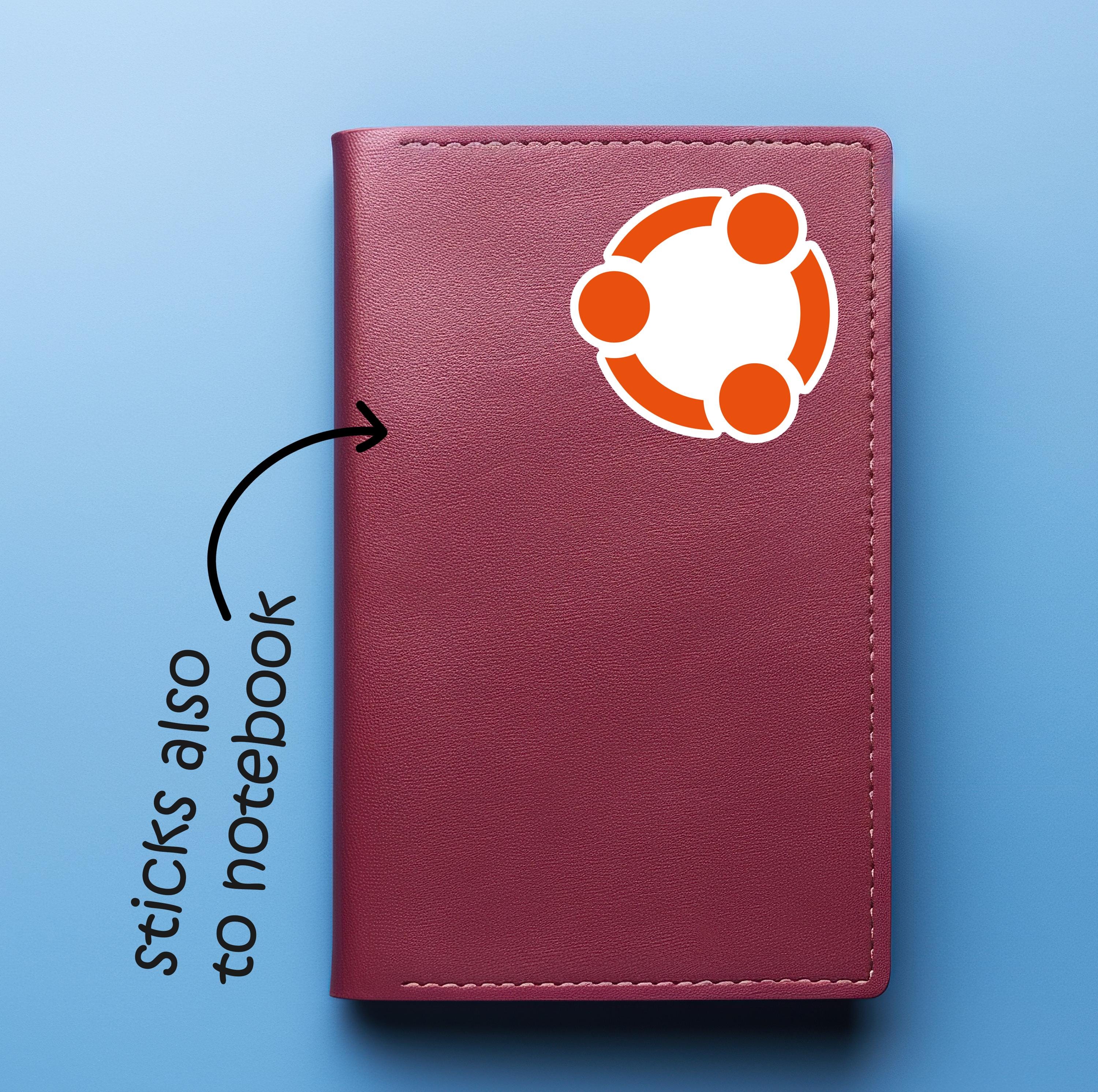 Ubuntu Logo Sticker | Glossy Laptop Decal for Developers & Linux Users ...
