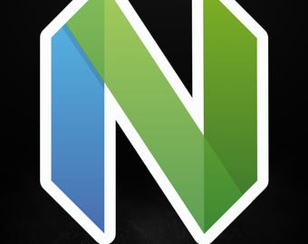 Adesivo Neovim / Logo Vim moderno / Regalo per sviluppatori / Adesivo per geek open source, 5 misure
