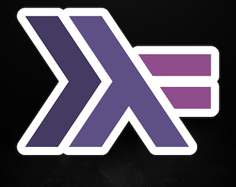 Haskell Logo – Matte Vinyl Sticker for Functional Programmers and Linux Users