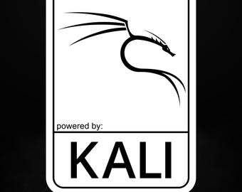 Powered by Kali Linux Sticker – Cybersecurity & Ethical Hacking Vinyl Sticker