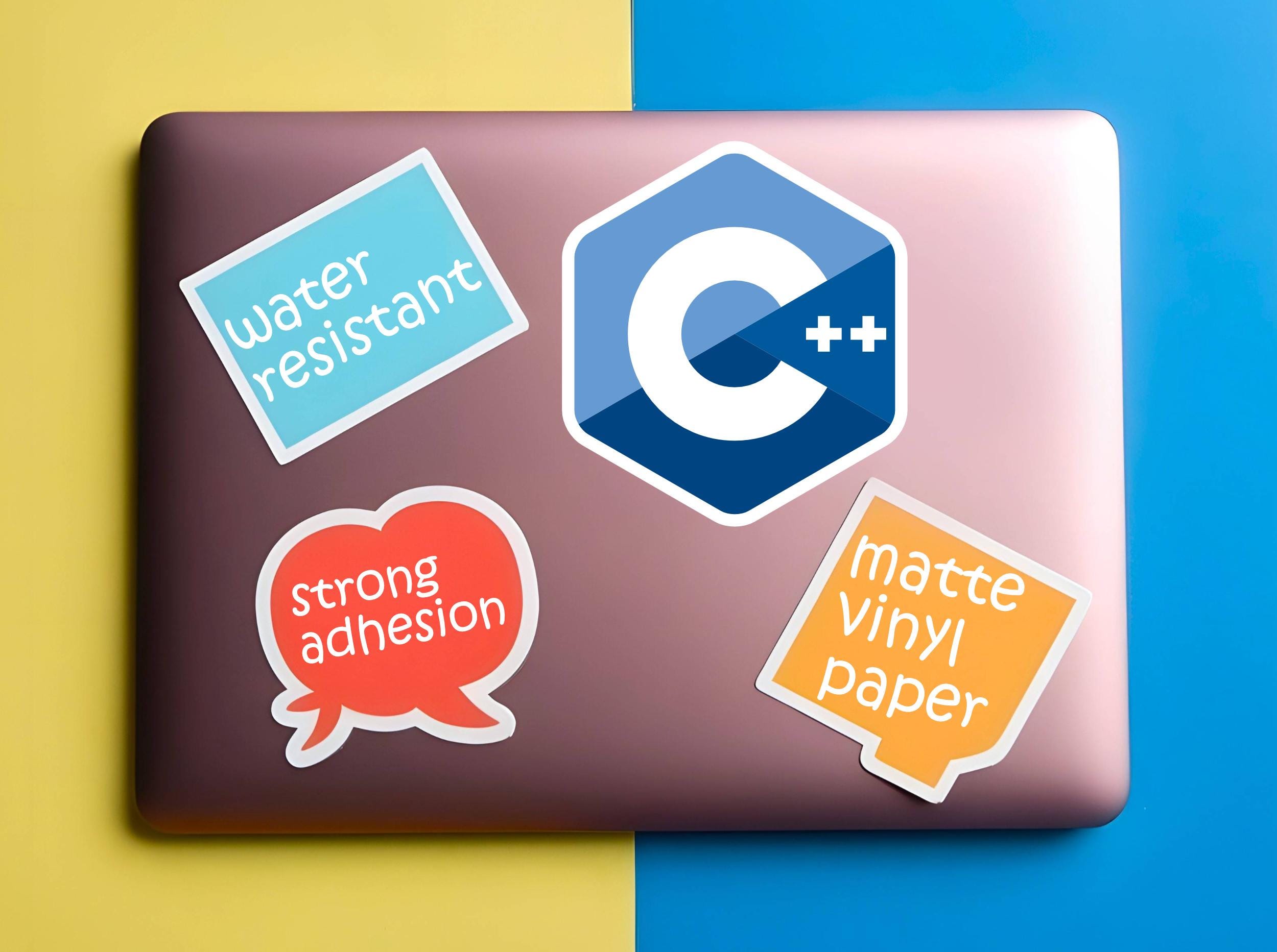C++ Logo Sticker | Matte Laptop Decal for Developers & Engineers, 5 ...
