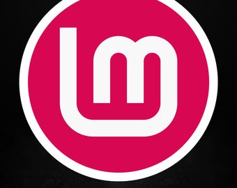 Linux Mint Debian Edition Sticker, LMDE Logo Decal, Open Source OS Laptop Vinyl