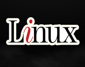 Simply Linux Sticker | Retro Open Source Design | Made in Germany,  5 Sizes