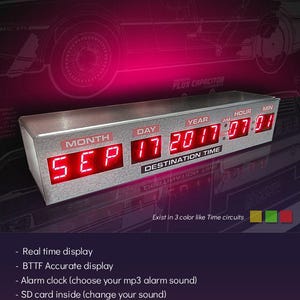 Back to the Future Zeitschaltuhr + Fernbedienung