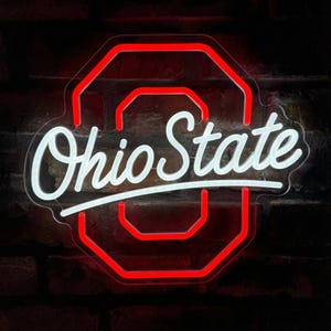 Handmade Ohio State University Neon Sign — Iconic LED Collegiate Décor
