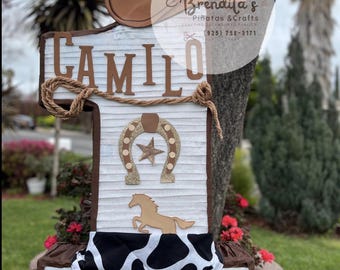 Piñata vaquero. numeros