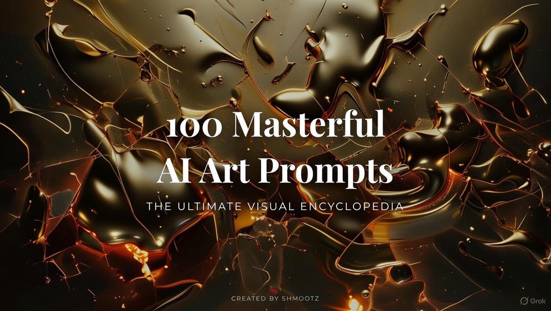 100 AI Art and Photos Prompts Guide, Prompt Encyclopedia, Digital ...