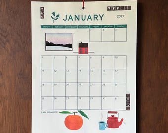 2027 Illustrated Wall Calendar