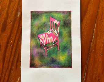 Flower Chair Art Print