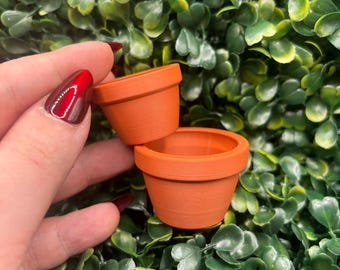 Magnetic Jumping Spider Pot Bowl, Mini Feeder Dish or Hide, Big Pot & Little Pot, Decorative Spider Enclosure Accessory