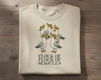 Chemise rigolote volée de mouettes