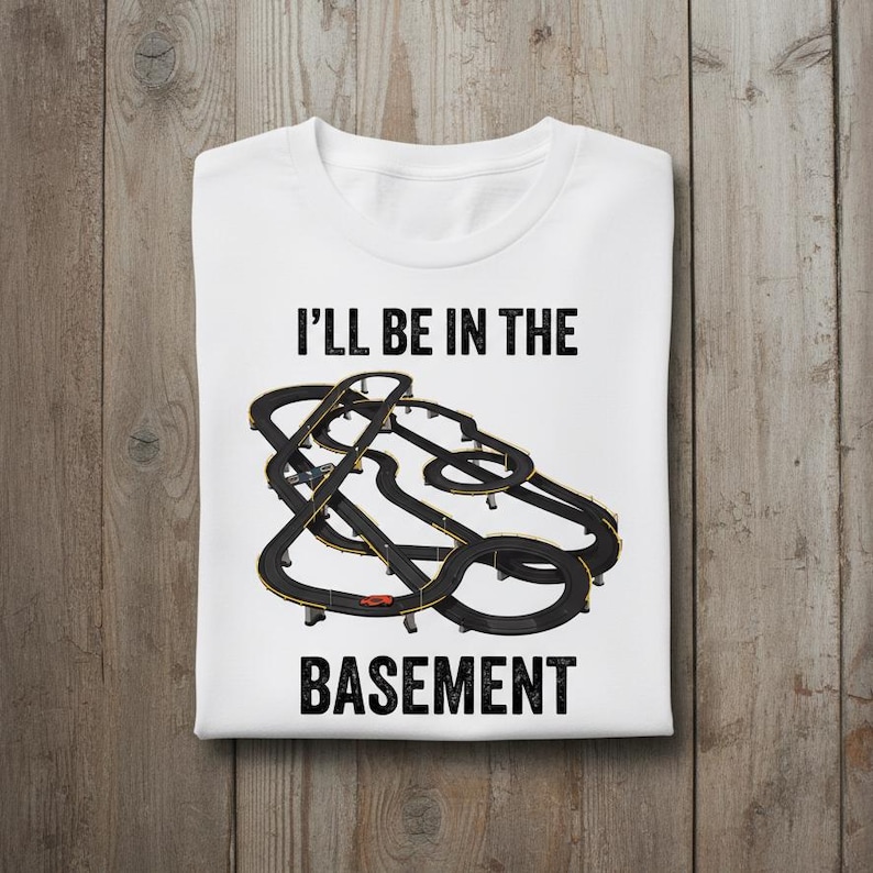 Slot Car Track T Shirt Vintage Racing Tee image 1