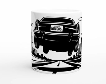 Ferris-stil NRVOUS bil Retro Chicago kaffemugg
