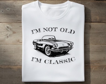 Classic Car Shirt Funny Retro Tee 1960 Chevrolet Corvette