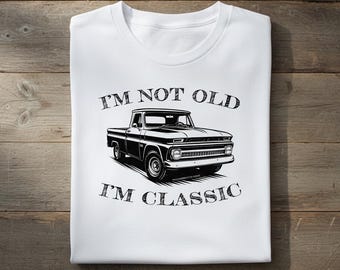 Classic Car Shirt Funny Retro Tee 1965 Chevrolet C10 Pickup