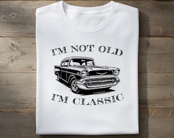 Classic Car Shirt Funny Retro Tee 1957 Chevy Bel Air