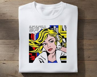 Wang Chung Shirt 80s Pop Art Comic Tee
