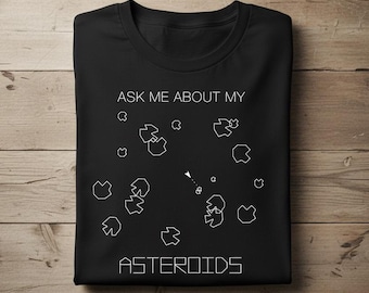 Asteroids Shirt Retro Arcade Tee
