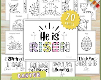 Printable Christian Easter Dot Marker Activity Bundle - Religious, Holy Week, and Springtime Dot-A-Design Pages For Toddlers