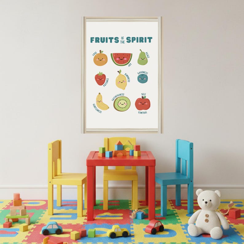 Fruits of the Spirit Wall Art for Kids – Christian Printable - Etsy