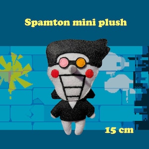 Spamton mini felt plush