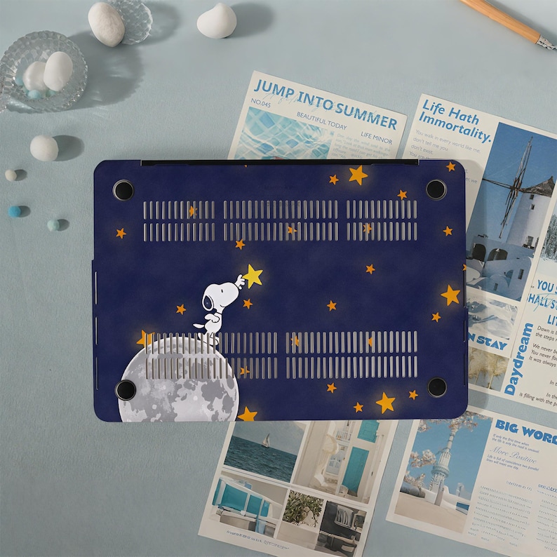 Notebook R Cartoon Snoopy Moon MacBook Case for 2026 Neo 13 Air 15/13 Pro 16/14/13 Inch ...