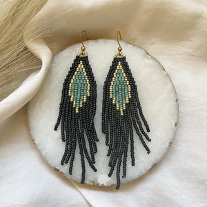 The Nasville - Beaded Fringe Earrings Bohemian Ladies