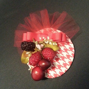 Fruit Fascinator, cocktail hat, Mini hat,