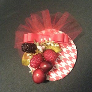 Fruit Fascinator, cocktail hat, Mini hat,