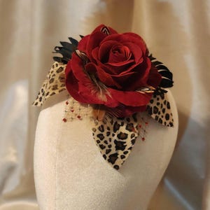Leopard Hat or Fascinator - Etsy display picture 3