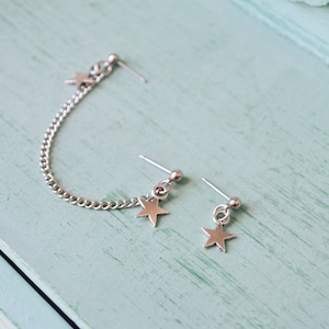 Star Cartilage Ear Chain Cartilage Earrings