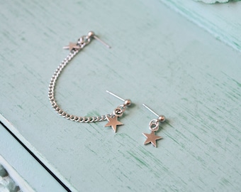Star Cartilage Ear Chain Cartilage Earrings