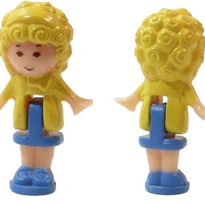 1989 Polly Pocket Vintage Doll Merlin Sticker Bonus - Polly Bluebird Toys (49803)