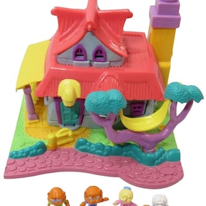 1994 Vintage Polly Pocket Light-up Kitty House Bluebird Toys (49333)