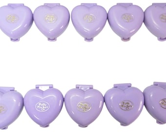 1993 Polly Pocket 10 (Ten)  Pretty Bunnies Compacts ONLY No Dolls Bluebird (52075)