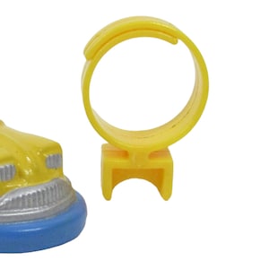 1989 Polly Pocket Midge&#39;s Yellow/Blue Variation Bumper Car Ring Bluebird Toys (46512)
