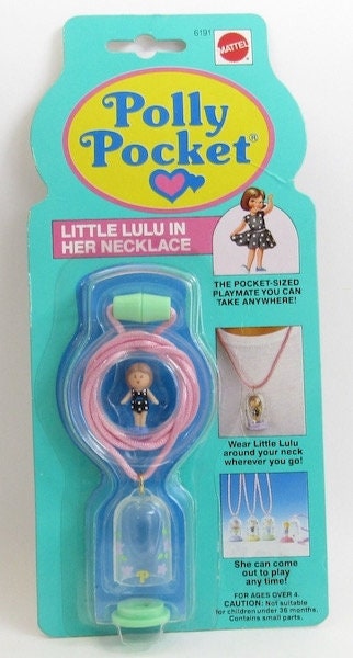 Polly Pocket Necklace Funny Charm Handmade Jewelry Necklace 