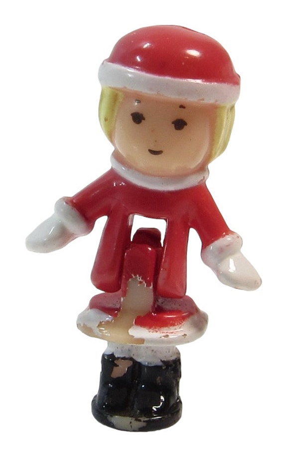 1989 Polly Pocket Doll RARE Polly s Musical Christmas Wonderland