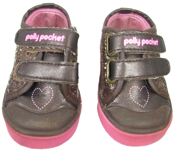 Polly Pocket Cotton On Rubi Sneakers Polly Pocket Vintage Brown Leather Athletic Shoes (sneakers) RARE (46334) 
