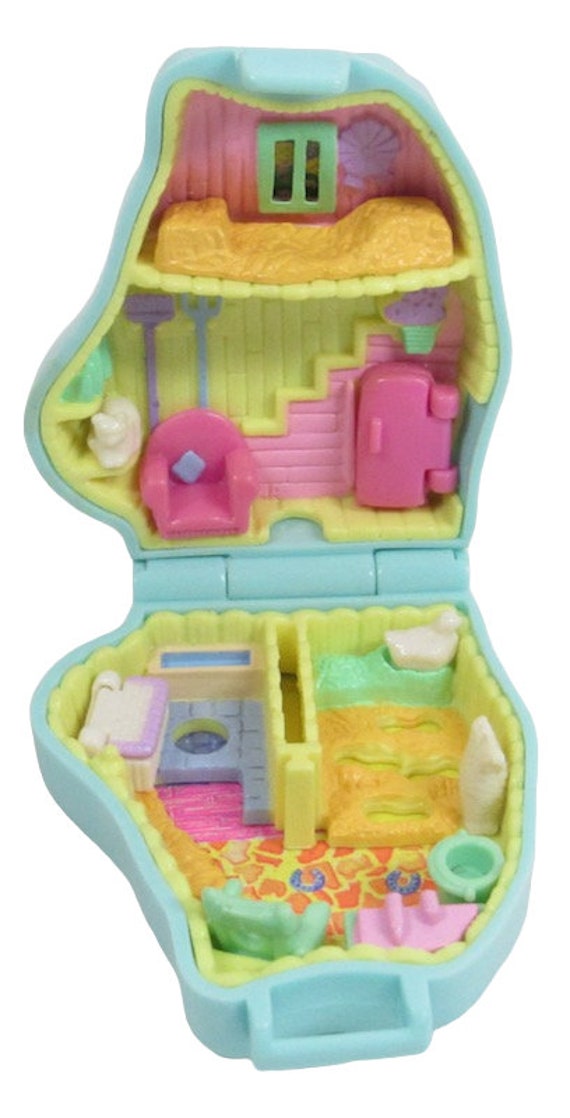  Polly Pocket Vintage Pony Sisters Compact (1995) Bluebird :  Toys & Games