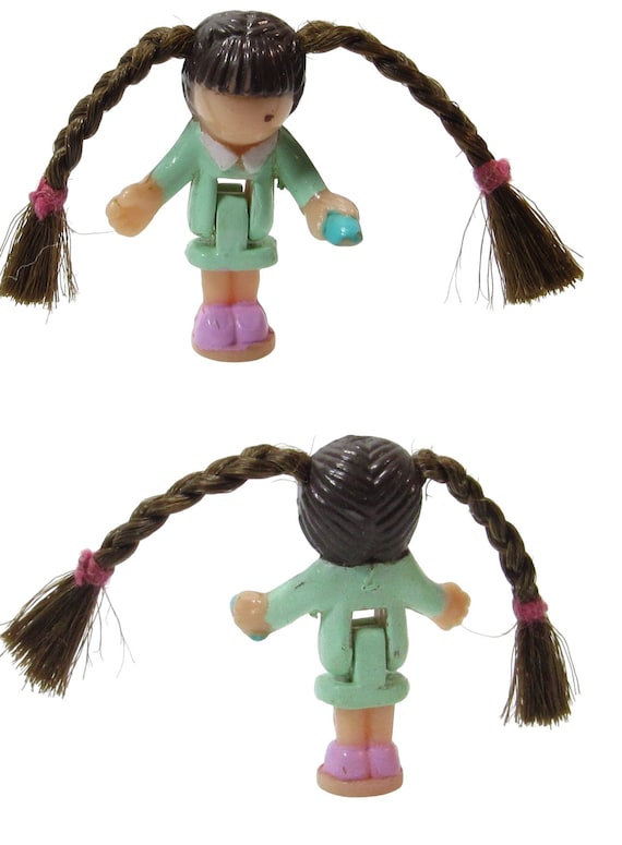 Polly Pocket Doll 1995 Comb 'n Curl Salon Rebecca Bluebird Toys