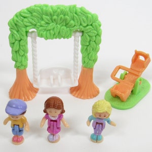1995 Vintage Polly Pocket Bluebird Toys Swinging Pretty COMPLETE (44171)