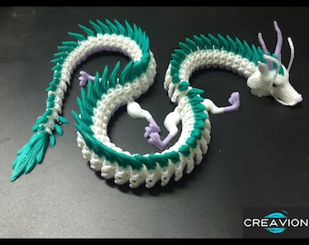 Archivo STL flexible de dragón Haku articulado: Impresión 3D