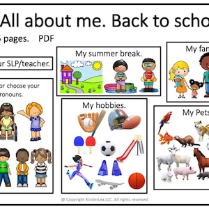 All About Me — Back to School! | Fillable PDF Worksheet for Kids | Print/Digital