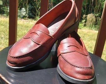 Vintage Eastland Penny Loafers - Women's 11 M - Walnut Leather Slip-OnShoes - Made in USA